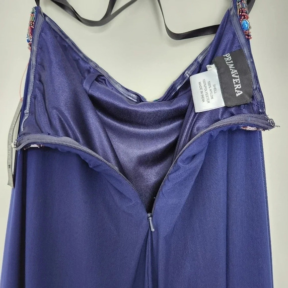 Primavera Prom Dress Size 10 NWT 2-Piece Beaded Style 1594 Midnight Couture - Picture 9 of 16